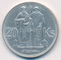 Szlovákia 1941. 20K Ag 'Cirill és Metód' T:2 
Slovakia 1941. 20 Korun Ag 'St. Kyrill And St.... - Unclassified