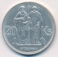 Szlovákia 1941. 20K Ag 'Cirill és Metód' T:2 
Slovakia 1941. 20 Korun Ag 'St. Kyrill And St.... - Sin Clasificación