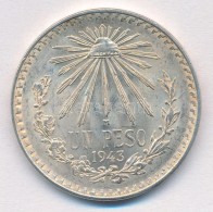 Mexikó 1943. 1P Ag T:2
Mexico 1943. 1 Peso Ag C:XF
KM#455 - Sin Clasificación