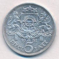 Lettország 1931. 5L Ag T:2
Latvia 1931. 5 Lati Ag C:XF
Krause KM# 9 - Sin Clasificación