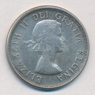 Kanada 1962. 50c Ag 'II. Erzsébet' T:2,2- 
Canada 1962. 50 Cents Ag 'Elizabeth II' C:XF,VF - Unclassified