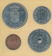 Dánia 1978. 10ö + 25ö + 1979. 5ö + 1Kr Plasztiktokban T:2
Denmark 1978. 10 Ore + 25 Ore +... - Non Classificati