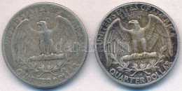 Amerikai Egyesült Államok 1954-1957. 25c Ag (2x) T:2- Patina
USA 1954-1957. 25 Cents Ag (2x) C:VF... - Non Classificati