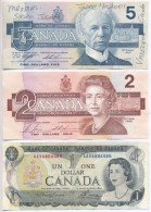 Kanada 1973. 1$ + 1986. 2$ + 5$ T:III
Canada 1973 1 Dollar + 1986. 2 Dollars + 5 Dollars C:F
Krause 85, 94, 95 - Non Classés