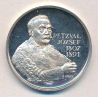 GyÅ‘rfi Sándor (1951-) 1991. 'Petzval József 1807-1891' Ag Emlékérem... - Unclassified