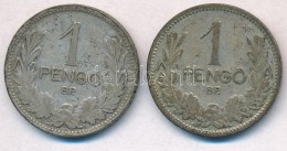 1926-1927. 1P Ag (2x) T:2-,3 Patina - Sin Clasificación