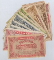 1946. 13db-os Vegyes AdópengÅ‘ Bankjegy Tétel, Közte Fordított Címer és... - Sin Clasificación