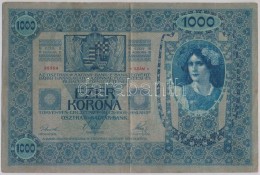 1902. 1000K Szerb Bélyeggel, Hamis(?) Felülbélyegzéssel T:II- - Non Classés