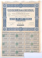Franciaország / Párizs ~1928. 'Párizsi CserzÅ‘mÅ±helyek' Részvény... - Unclassified