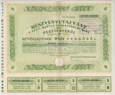 Budapest 1946. 'Pesti Magyar Kereskedelmi Bank' Részvényutalvány 5 RészvényrÅ‘l... - Unclassified