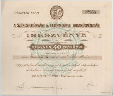 Székesfehérvár 1932. 'A Székesfehérvári és Fejérmegyei... - Unclassified