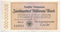 Németország / Weimari Köztársaság / Berlin 1923. 200.000.000M... - Ohne Zuordnung