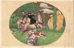 T2/T3 Art Deco Italian Hunting Art Postcard. C.C.M. 2604-2. S: D. Gobbi (EK) - Non Classés