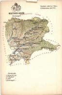 ** T3 Beszterce-Naszód Vármegye Térképe; Kiadja Károlyi Gy. / Map Of... - Unclassified