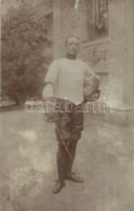 T2/T3 1910 Budapest, Második Helyezett TÅ‘rvívó / Hungarian Fencer. Photo (gyÅ±rött /... - Ohne Zuordnung