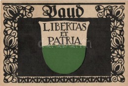 ** T1/T2 Vaud; Coat Of Arms, Entwurf Von Paul Hosch Und Hans Melching, Schweizer Werkstätten Postkarte - Unclassified