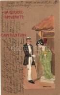 T2 La Guerre Amusante - Capitulation, M. Raschka Signed Raphael Kirchner Postcard - Sin Clasificación