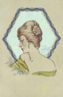 ** T2 Italian Art Postcard, Lady S: Ambrosio - Non Classés