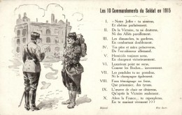 ** T2 Les 10 Commandements Du Soldat En 1915 / The 10 Commandments Of A Soldier In 1915, WWI French Military - Unclassified