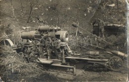 * T3 1917 30,5 Cm Mörser Töltéshez Készen / WWI K.u.K. 30,5 Mortar Ready For Loading. Photo... - Unclassified