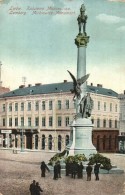 T3 Lviv, Lwów, Lemberg; Kolumna Mickiewicza / Mickiewicz Monument, Shops Of M. Karol And R. Ditmar (EK) - Unclassified