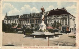 * T2/T3 Turnu Severin, Szörényvár; Statuia Imperatului Traian / Statue (EK) - Non Classés