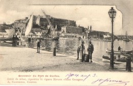 * T2 Corfu, Corfou; Port, Debit De Tabac, Cigarettes Et Cigared Havane Saint Georges / Cigarette Shop Advertisement - Ohne Zuordnung