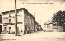 ** T2 La Tour-de-Salvagny (Rhone), Place De La Bascule / Square, Café Restaurant Alix, Delorme Photo.... - Unclassified