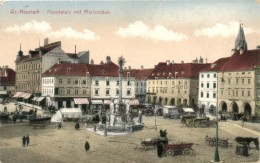 ** T2/T3 Wiener Neustadt, Hauptplatz Mit Mariensaule / Main Square, Market (EK) - Non Classificati