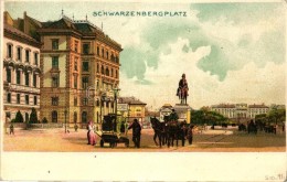 ** T2 Vienna, Wien, Schwarzenbergplatz / Square, Litho - Ohne Zuordnung