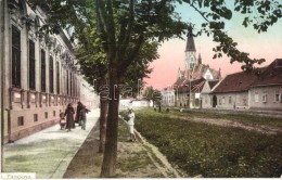 T2/T3 Pancsova, Pancevo; Utcakép Templommal / Street View With Church (EK) - Unclassified