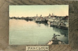 T2 Pancsova, Pancevo; KikötÅ‘ Uszályokkal / Port With Barges - Unclassified