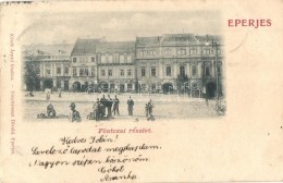 T2/T3 1899 Eperjes, Presov; FÅ‘ Utca, Holénia, Tauth Viktor üzlete, Fonciere Biztosító... - Non Classificati