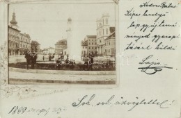 T4 1899 Besztercebánya, Banska Bystrica; FÅ‘ Tér, SzökÅ‘kút, A Háttérben... - Sin Clasificación