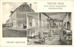 ** T2/T3 Nagyszeben, Hermannstadt, Sibiu; Viktor Hess Erste Siebenb. Waagenfabrik / Fabrica Cumpene / Viktor Hess... - Sin Clasificación