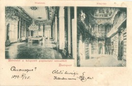 * T2/T3 1899 Budapest V. Központi PapnevelÅ‘ Intézet, Díszterem, Könyvtár, BelsÅ‘... - Sin Clasificación