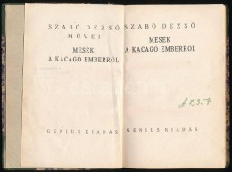 Szabó DezsÅ‘: Mesék A Kacagó EmberrÅ‘l. [Bp.], [1927], Genius. KésÅ‘bbi... - Otros & Sin Clasificación