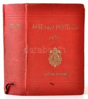 Annuario Pontifico Per L'Anno 1950. (Pápai évkönyv 1950.) Vaticano,1950, Tipografia.... - Sin Clasificación