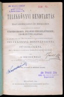 Herczegh Mihály: Telekkönyvi Rendtartás Magyarországon és Erdélyben. Bp.,... - Sin Clasificación