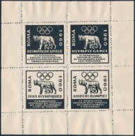 1960 Rampacher Pál Fogazott Olimpia Négyestömb - Unclassified