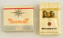 2 Csomag Turist Márkájú Bolgár Ill. Moldáv Cigaretta, Bontatlan... - Altri & Non Classificati