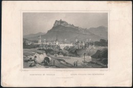 Cca 1840 Ludwig Rohbock (1820-1883): Szepesvár és Szepesváralja (Felvidék)... - Prints & Engravings