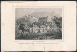 Cca 1840 Ludwig Rohbock (1820-1883):Brassó, Az óváros és A Vár... - Stiche & Gravuren