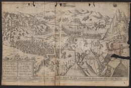 Cca 1602-1620 Tergovistye 1595. évi Ostroma, Rézmetszet, Papír, Hieronymus Ortelius... - Stiche & Gravuren