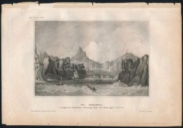 Cca 1840 St. Helena Acélmetszet / St Helena Port Etching. Page Size: 23x15 Cm - Estampes & Gravures