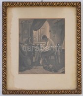 Cca 1840 Intés. Rézmetszet Jelzés Nélkül, üvegezett Keretben. Keret... - Prints & Engravings