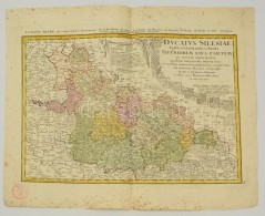 1745 Alsó-Szilézia Térképe. Ducatus Silesiae Tabula Altera Superiorem Silesiam Exhibens... - Estampes & Gravures