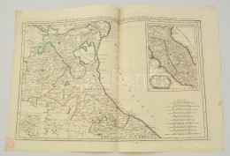 Paolo Santini: Toscana, Romagna, Ferrara Tartományok Térképe. Carte De L'Etat De L'Eglise...... - Estampes & Gravures