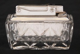 Öntött üveg Asztali öngyújtó, Fém Betéttel,... - Glass & Crystal