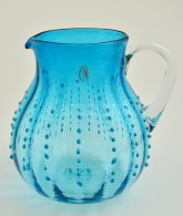 Kék SzínÅ± üveg Kancsó, Szakított, Anyagában Színezett,... - Glas & Kristall